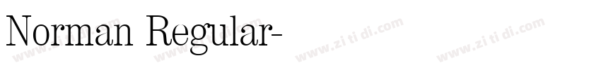 Norman Regular字体转换